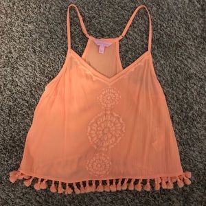 Coral Lilly Pulitzer top